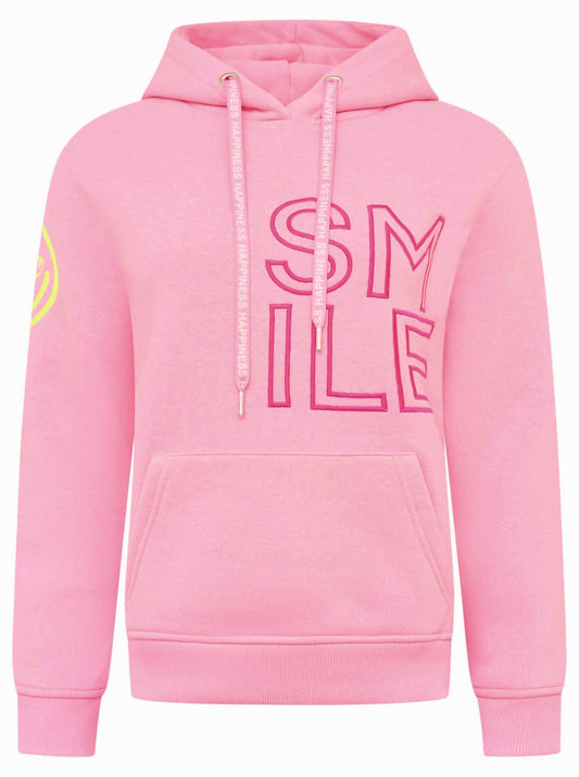 💕 Zwillingsherz Sweatshirt Hoodie "Alissa" Sweater Baumwolle Rosa