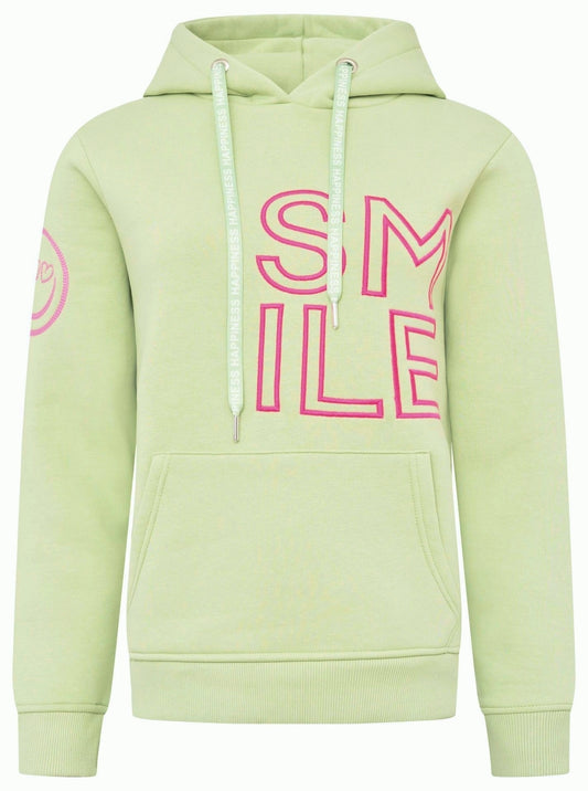💕 Zwillingsherz Sweatshirt Hoodie "Alissa" Sweater Baumwolle Salbei