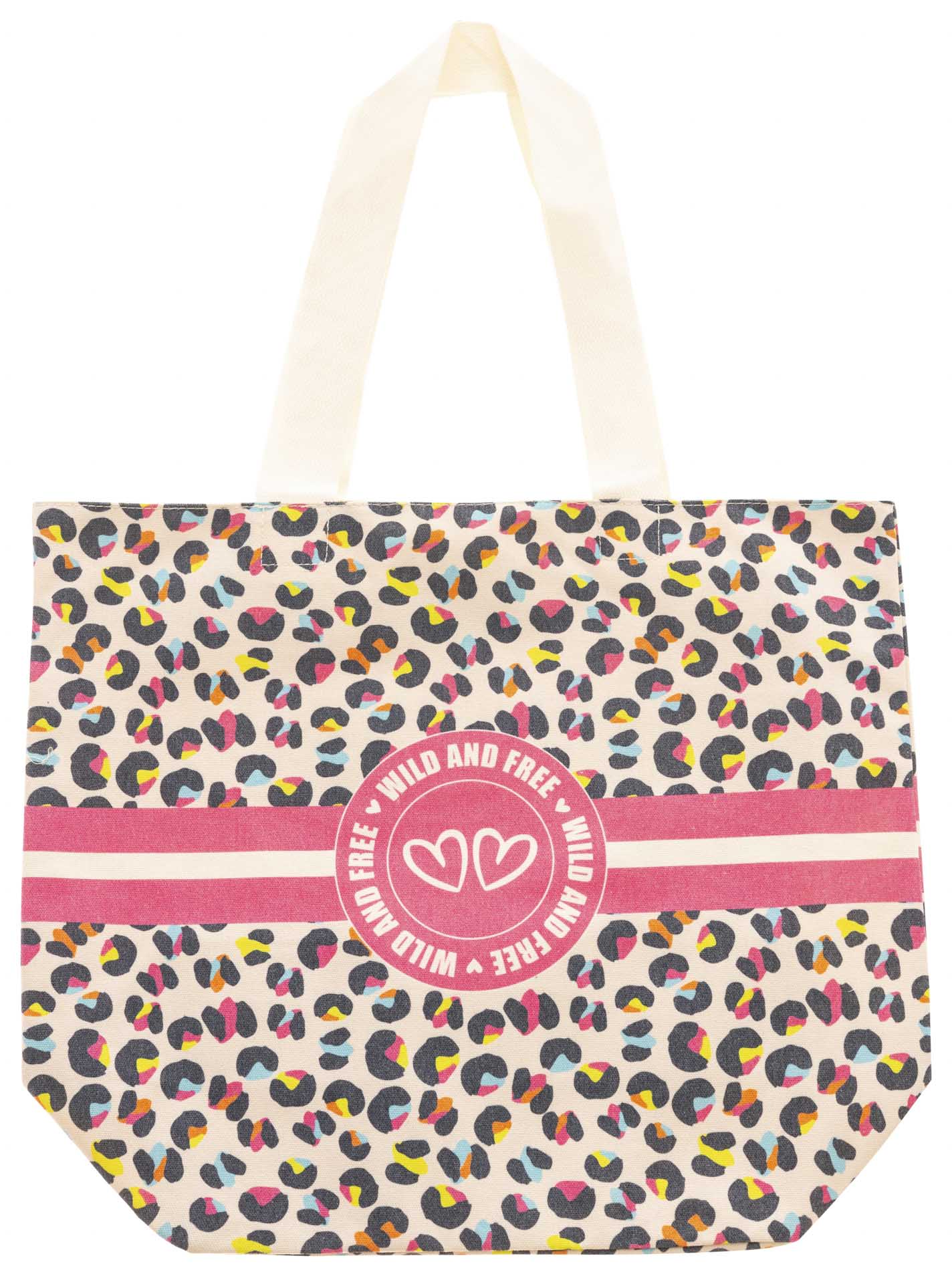 💕 Zwillingsherz Tasche Shopper "Wild and Free" Tote bag Bunt
