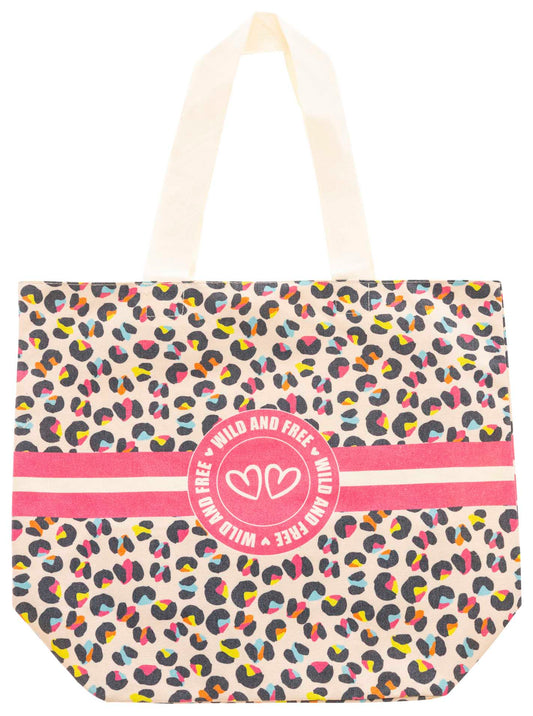 💕 Zwillingsherz Tasche Shopper "Wild and Free" Tote bag Bunt