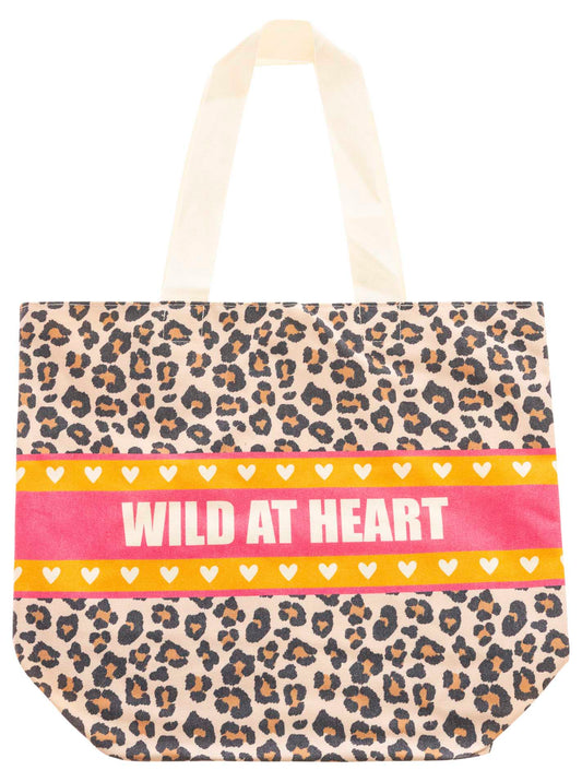💕 Zwillingsherz Tasche Shopper "Wild at heart" Tote bag Beige