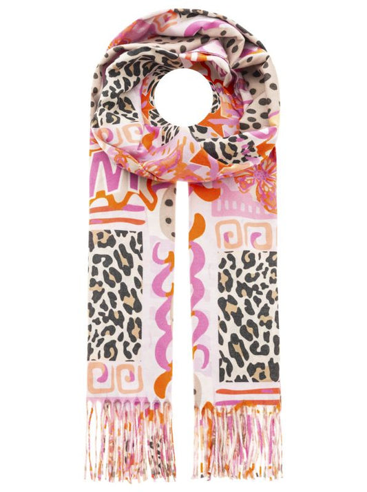 💕 Zwillingsherz Schal "Mustermix Leo Animal" Beige