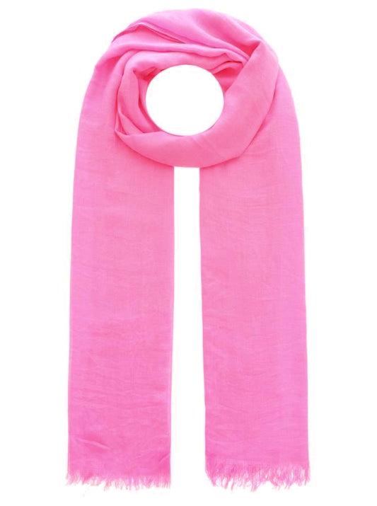 💕 Schal Tuch "Uni" 100 % Viskose Pink