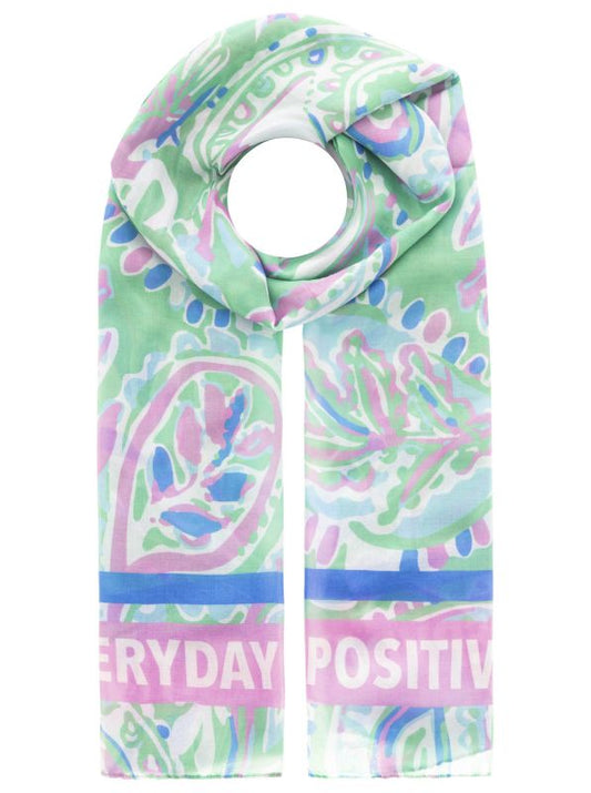💕 Zwillingsherz Schal "Paisley" Viskose Mix Mint