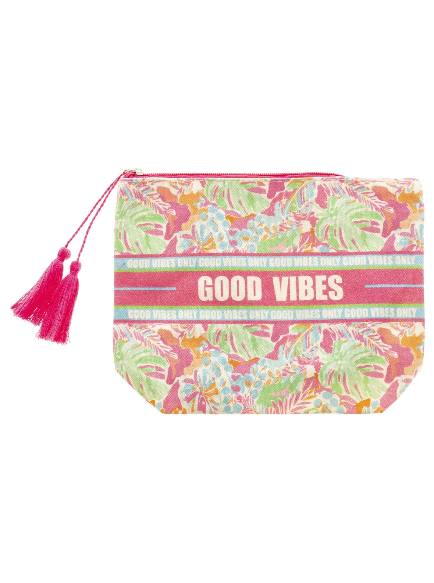 💕 Zwillingsherz Kosmetiktasche "Good Vibes" Pouch