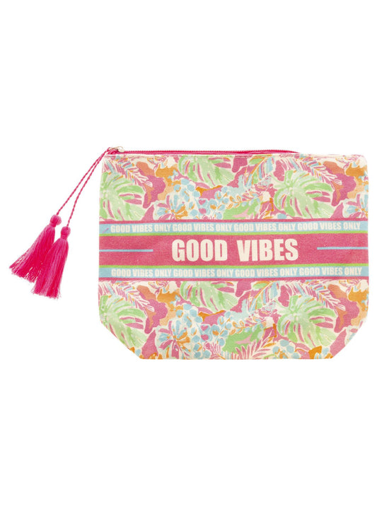 💕 Zwillingsherz Kosmetiktasche "Good Vibes" Pouch