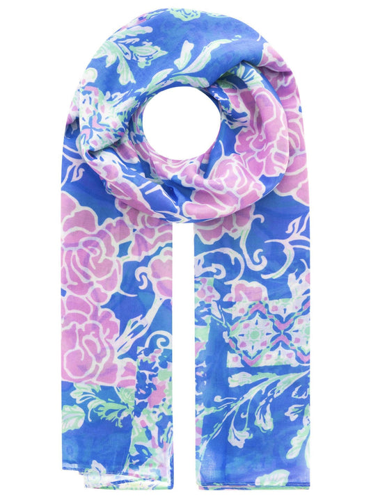 💕 Zwillingsherz Schal "Patchwork" Viskose Mix Mint