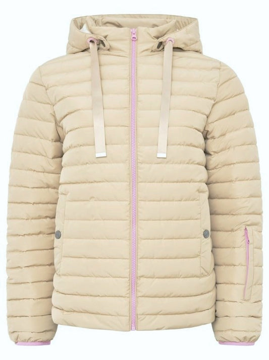 💕 Zwillingsherz Jacke Steppjacke kurz "Sofia" Beige