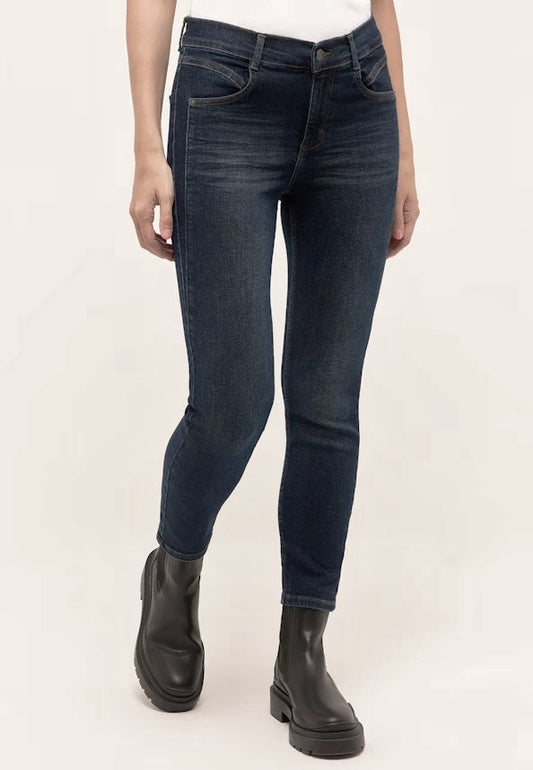 Angels Jeans Ornella  5 Pocket verkürzt Seam Black used