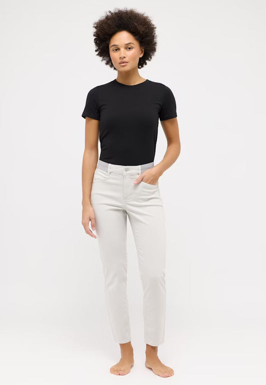 Angels Jeans Ornella Sportiy mit Stretch 5 Pocket verkürzt Summer Grey used
