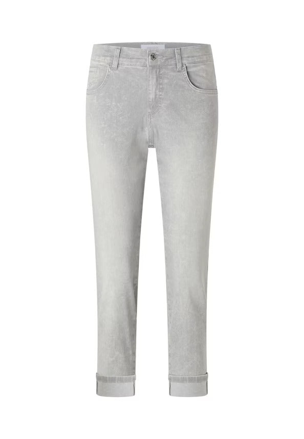 Angels Jeans Darleen Cropped TU Weiß 30" Normallänge Light Grey Random Used