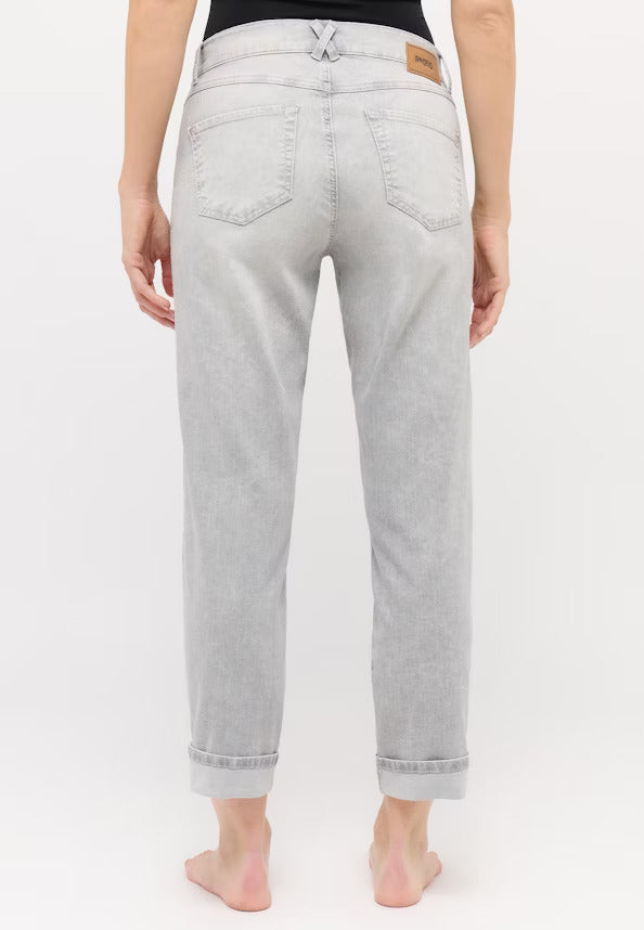 Angels Jeans Darleen Cropped TU Weiß 30" Normallänge Light Grey Random Used