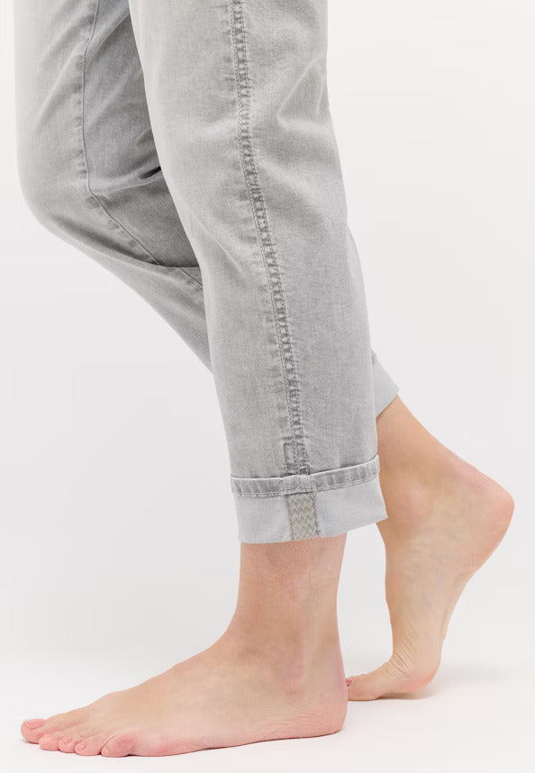 Angels Jeans Darleen Cropped TU Weiß 30" Normallänge Light Grey Random Used