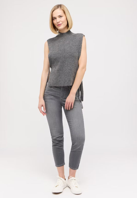 Angels Jeans Ornella  5 Pocket verkürzt Mid Grey used