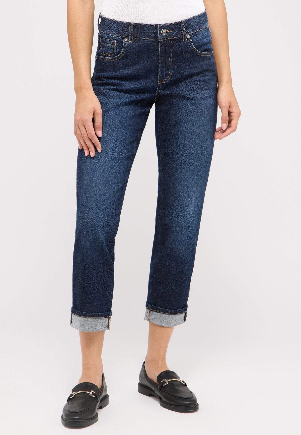 Angels Jeans Darleen Turn up 3468109 - 3158 - dark indigo used