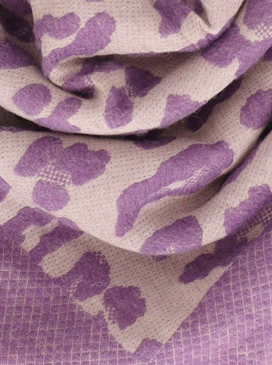 💕 Zwillingsherz Dreieckstuch Viereck "Motala" Wolle Lila