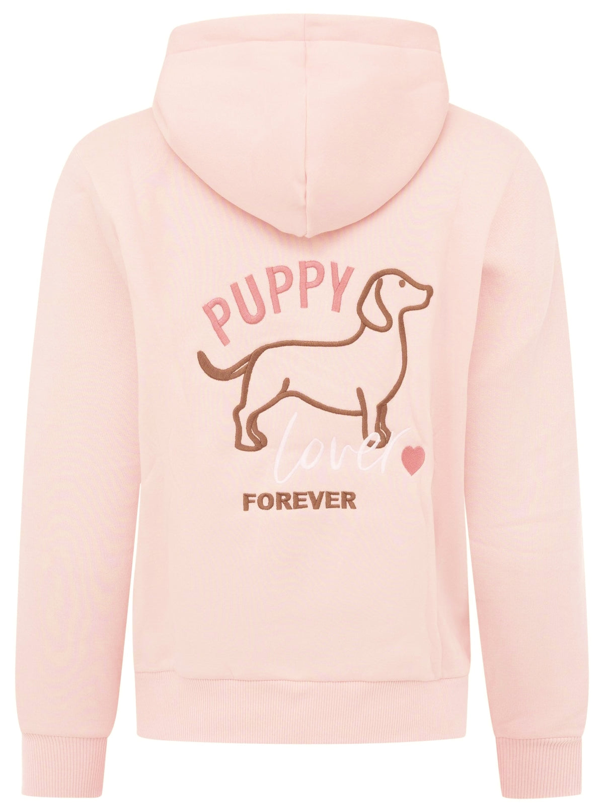 💕 Zwillingsherz Hoodiejacke "Puppy Love Forever" Rosa