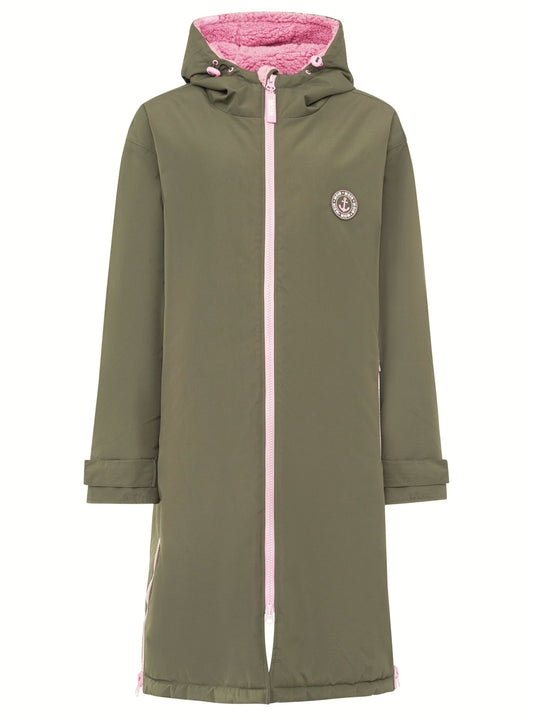 💕 Zwillingsherz Oversize "Windjacke" Windmantel Khaki