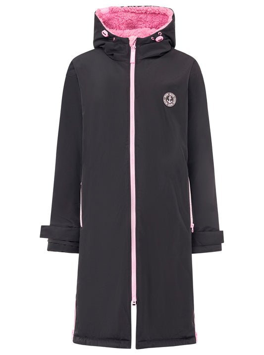 💕 Zwillingsherz Oversize "Windjacke" Windmantel Schwarz