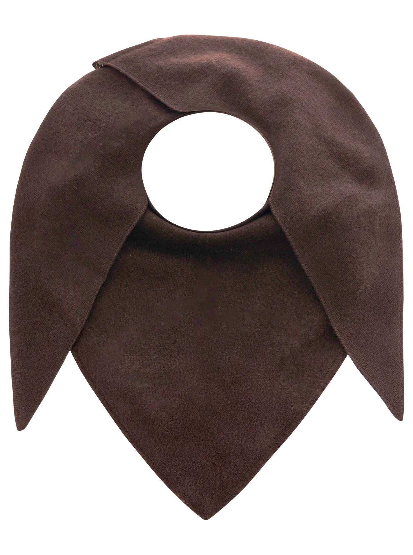 💕 Zwillingsherz Dreieckstuch "100 % Cashmere" Kaschmir Braun NEU