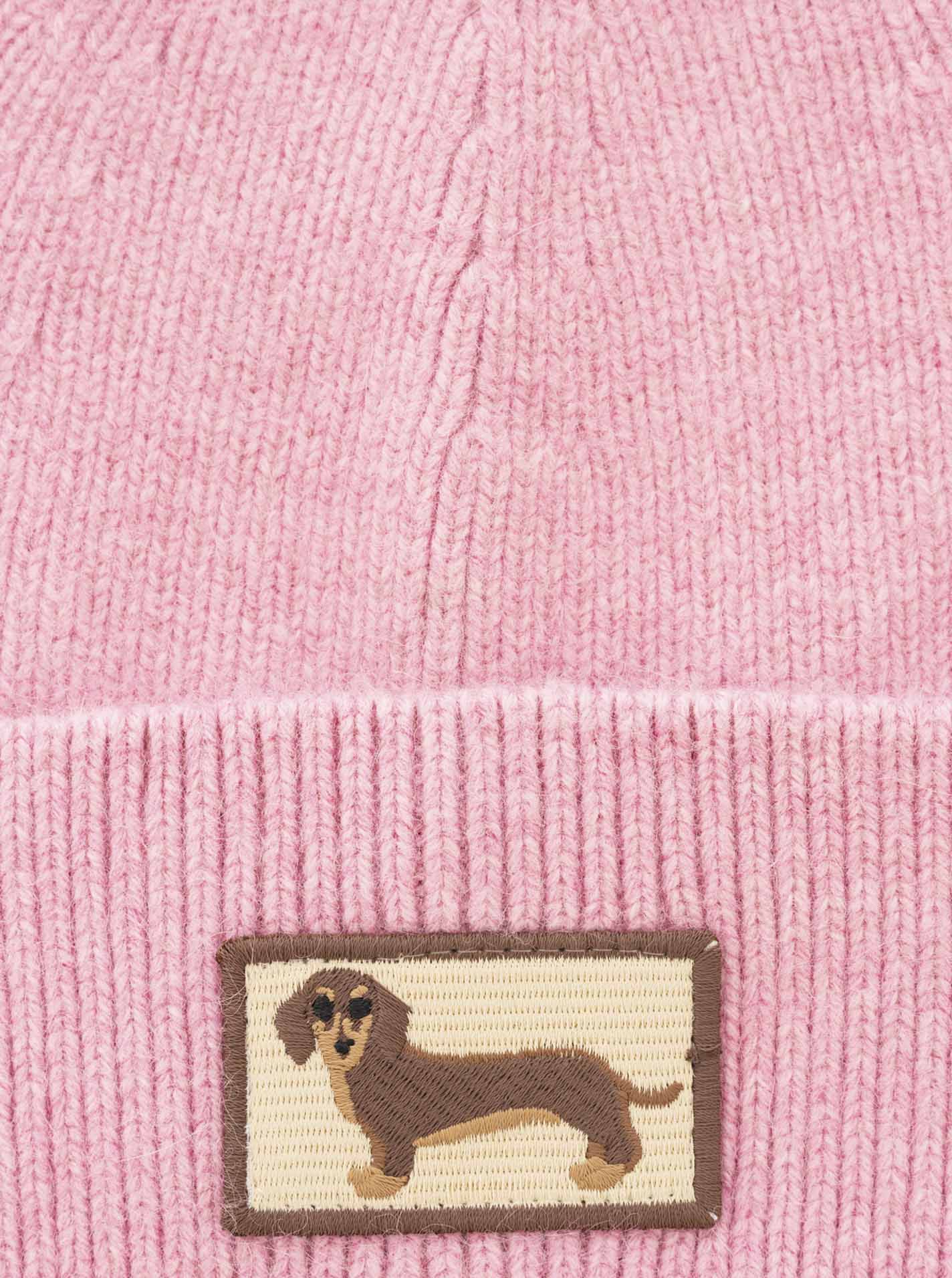 💕 Zwillingsherz Mütze "Dackel-Liebe" Rosa