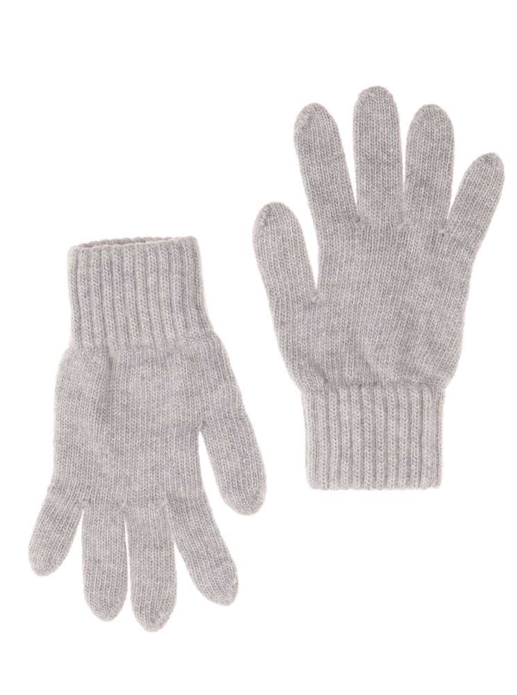 💕 Zwillingsherz Handschuhe "Classic" Wolle Hellgrau