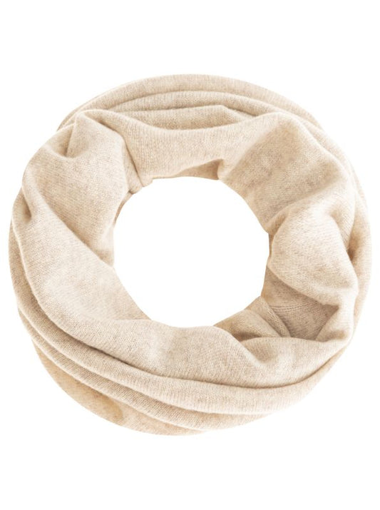 💕 Zwillingsherz Loop 100 % Cashmere "Uni" Kaschmir Hellbeige