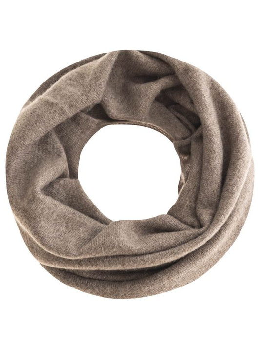 💕 Zwillingsherz Loop 100 % Cashmere "Uni" Kaschmir Taupe