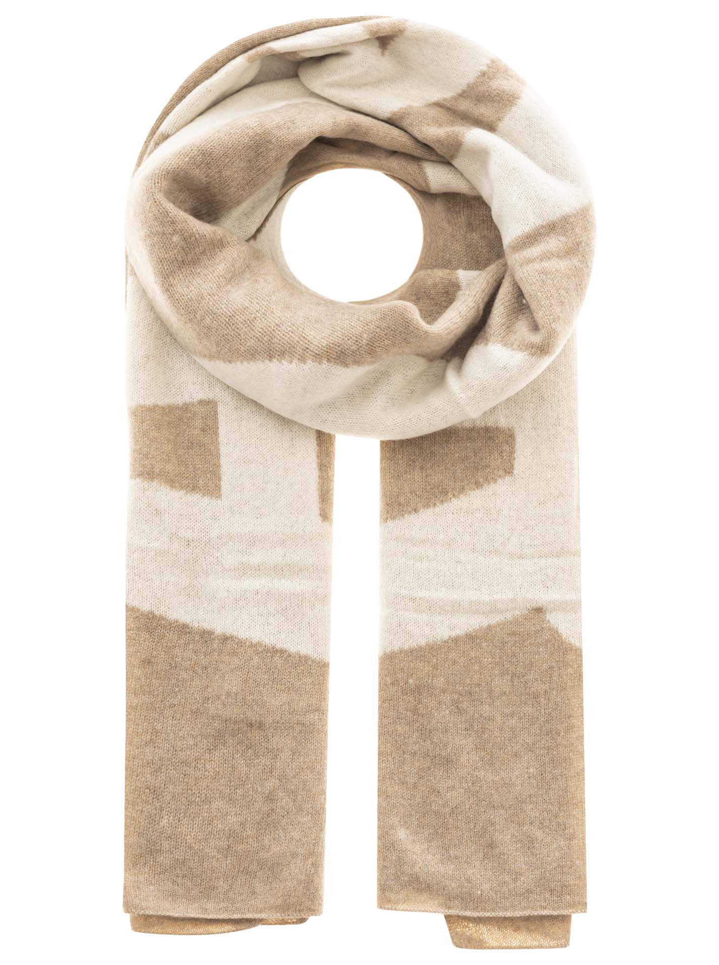 💕 Zwillingsherz XXL Schal "Amour" 100 % Cashmere Kaschmir Beige Wollweiß