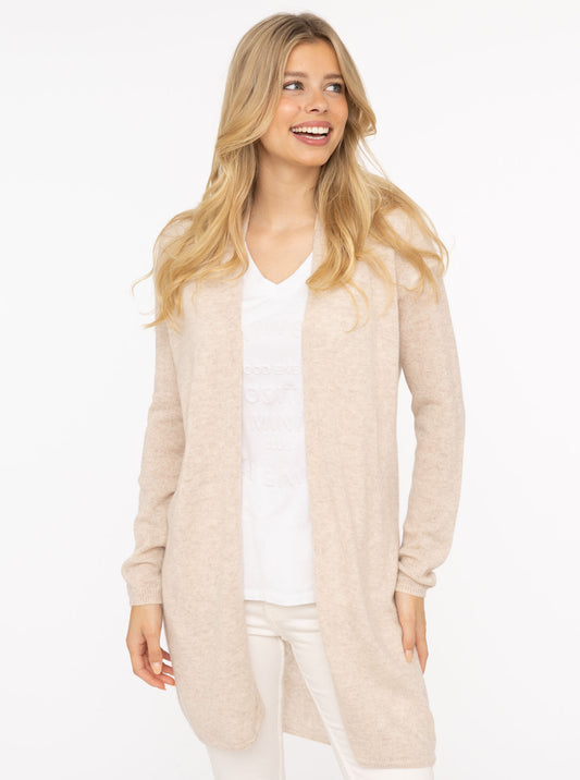 💕Zwillingsherz Strickjacke "Graz" 100 % Kaschmir Loose Knit Hellbeige