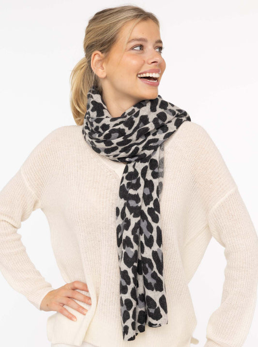 💕 Zwillingsherz Schal 100 % Cashmere "Classic Leo" Kaschmir Hellgrau