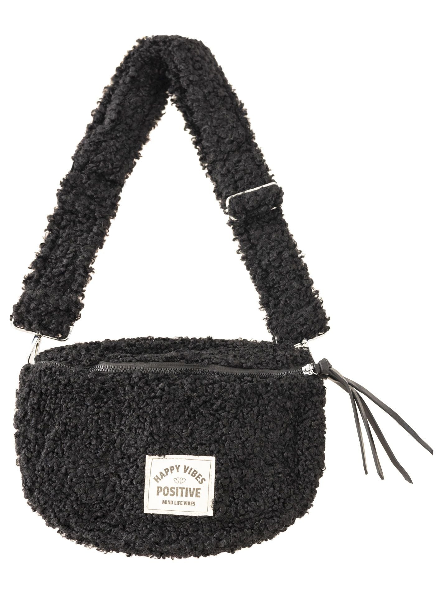 Crossbodybag Teddy "Good Vibes" Schwarz