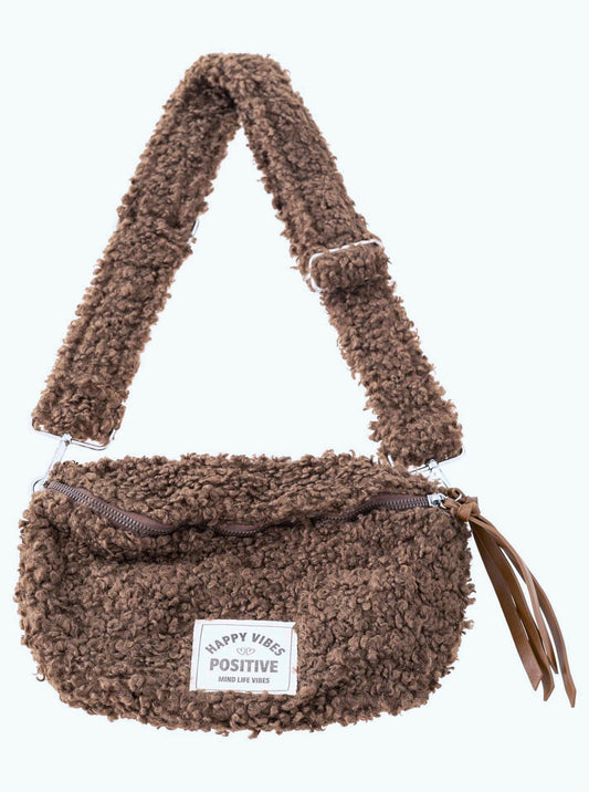 Crossbodybag Teddy "Good Vibes" Braun