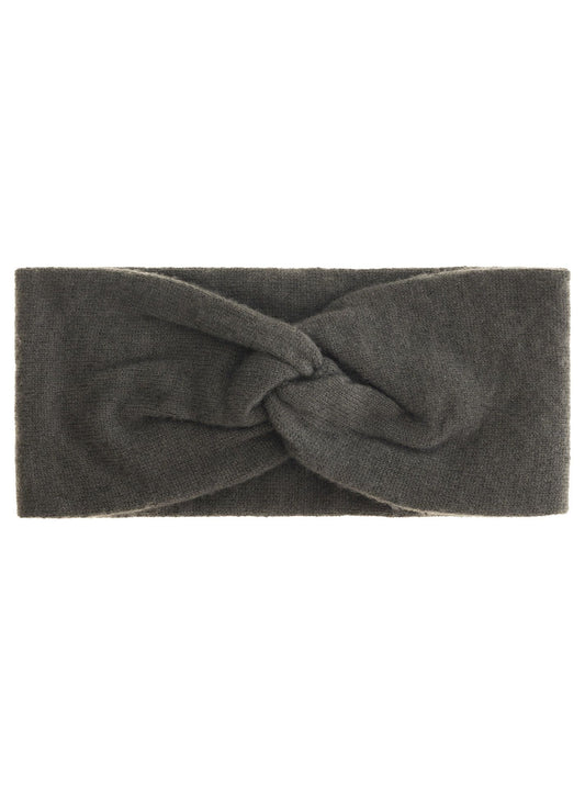 💕 Zwillingsherz Stirnband 100 % Cashmere "Knoten" Kaschmir Olive