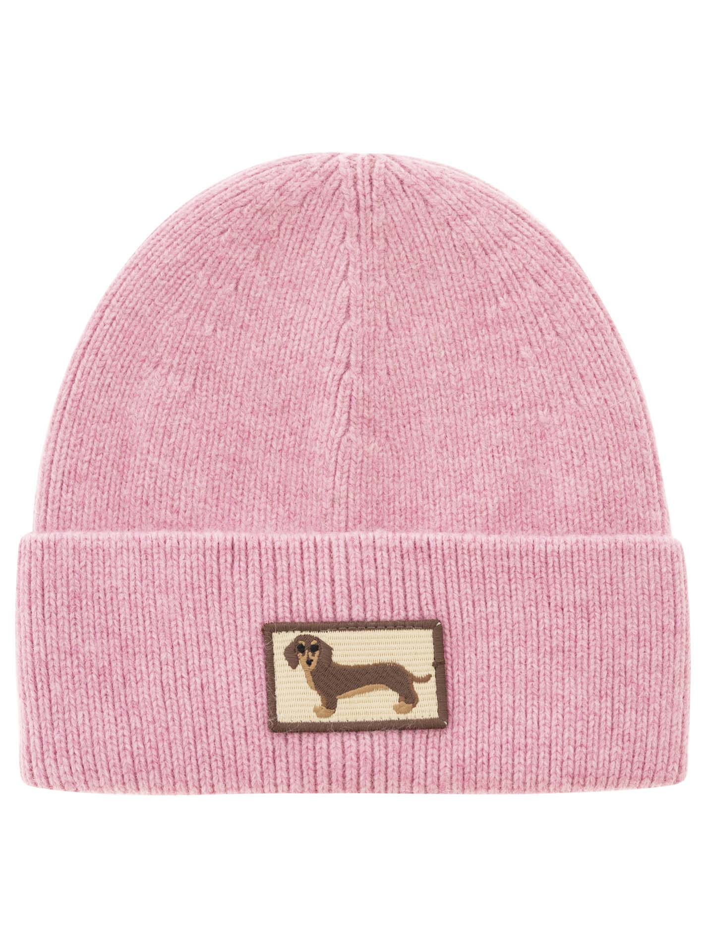 💕 Zwillingsherz Mütze "Dackel-Liebe" Rosa