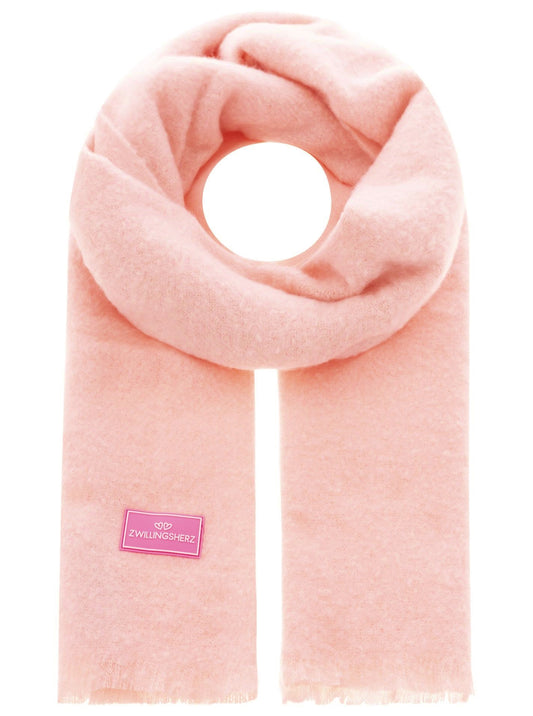 💕 Zwillingsherz Schal "Flauschig" Rosa