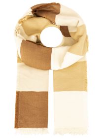 💕 Zwillingsherz Schal "Kuschelstreifen" Winterschal Beige