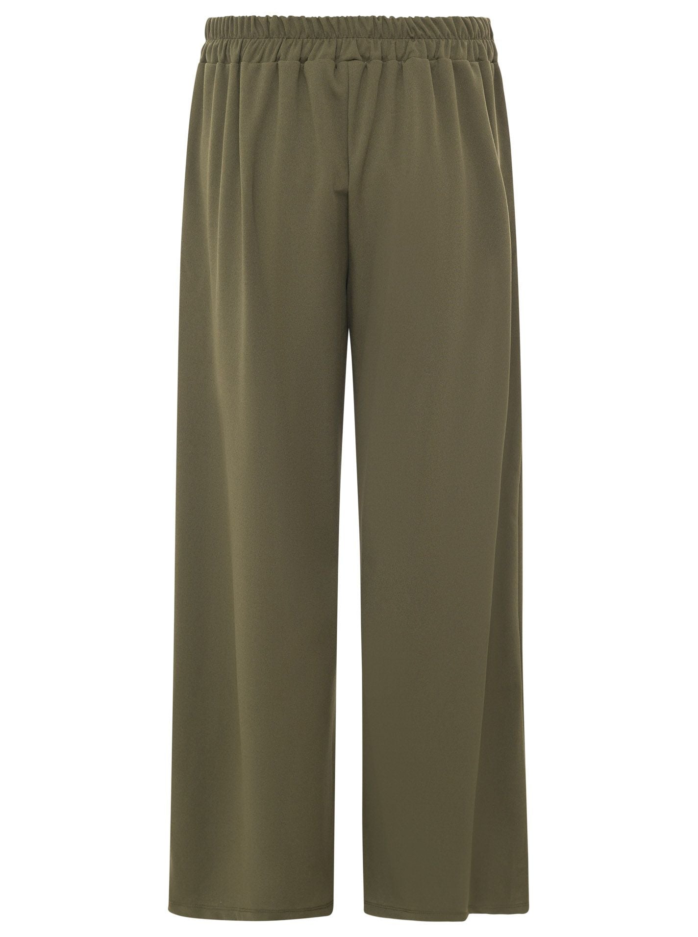 💕 Zwillingsherz Oversize Stoffhose "Bundfalte" Khaki