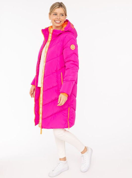 💕 Zwillingsherz Steppmantel "Happy Vibes" Pink