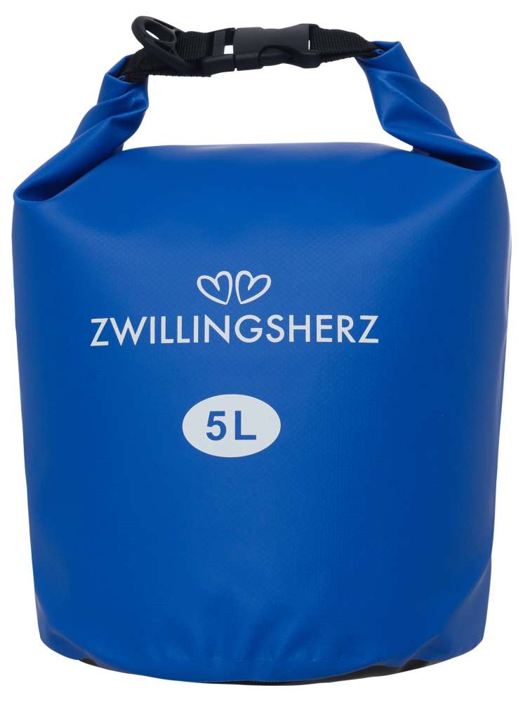 💕 Zwillingsherz Tasche Beachbag "Water" wasserfest Blau