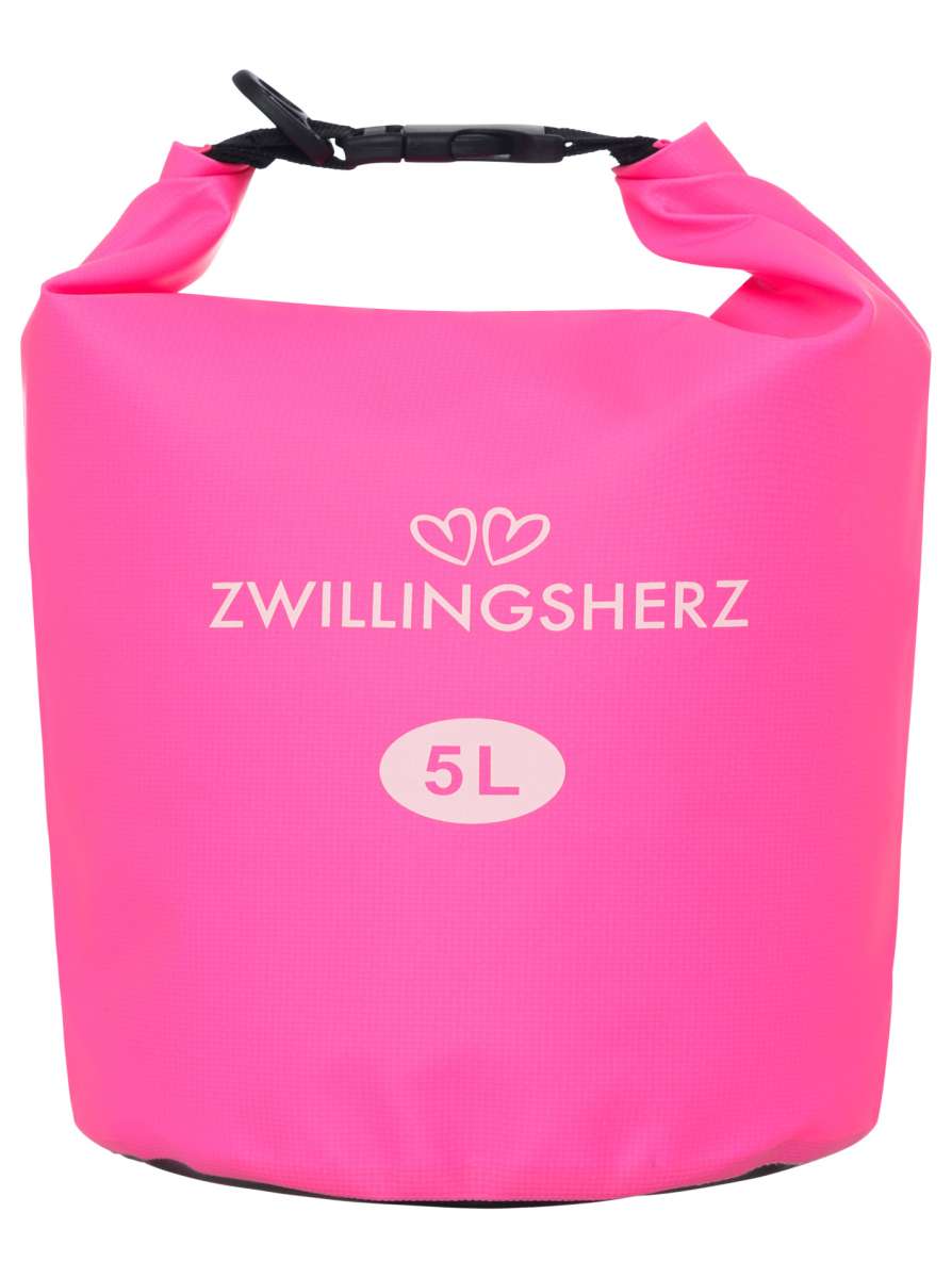 💕 Zwillingsherz Tasche Beachbag "Water" wasserfest Pink