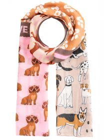 💕 Zwillingsherz Schal "Pawsitive" Beige
