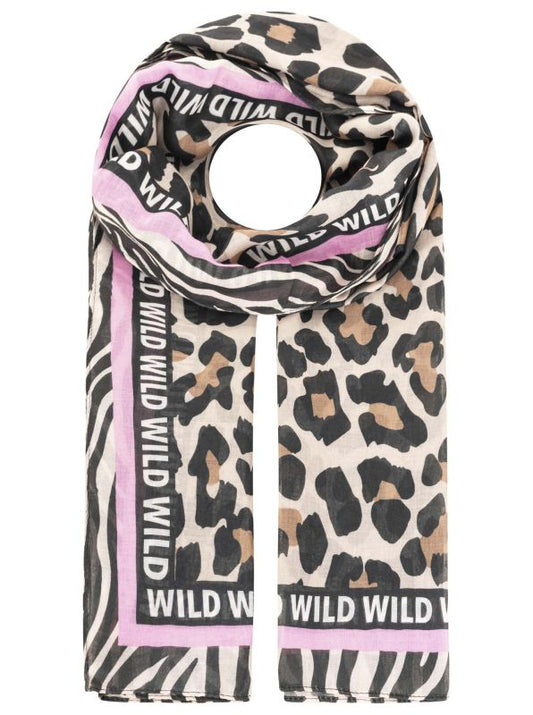 💕 Zwillingsherz Schal "Leo Classic" Viskose Mix Beige