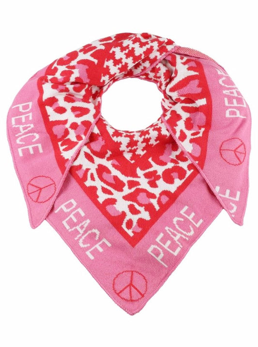 Zwillingsherz Dreieckstuch "Stay Wild" Baumwolle Pink