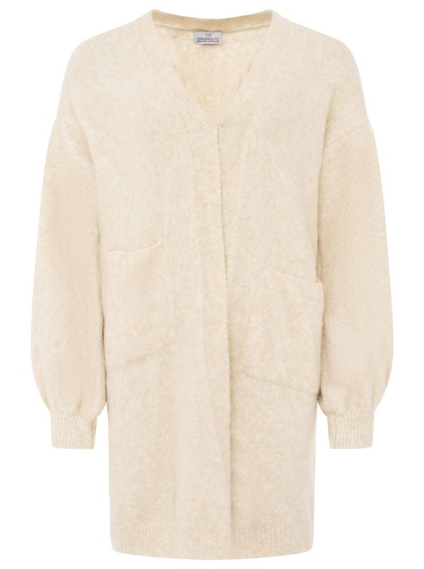 💕 Zwillingsherz Strickjacke "Kuschel" Hellbeige