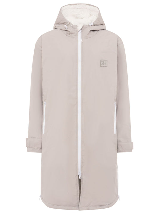 💕 Zwillingsherz Oversize "Windjacke ZH" Windmantel Hellgrau