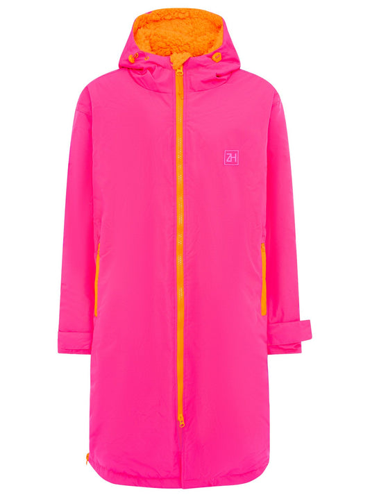 💕 Zwillingsherz Oversize "Windjacke ZH" Windmantel Neonpink