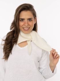 💕 Zwillingsherz Halstuch "100 % gebürstetes Kaschmir" Creme