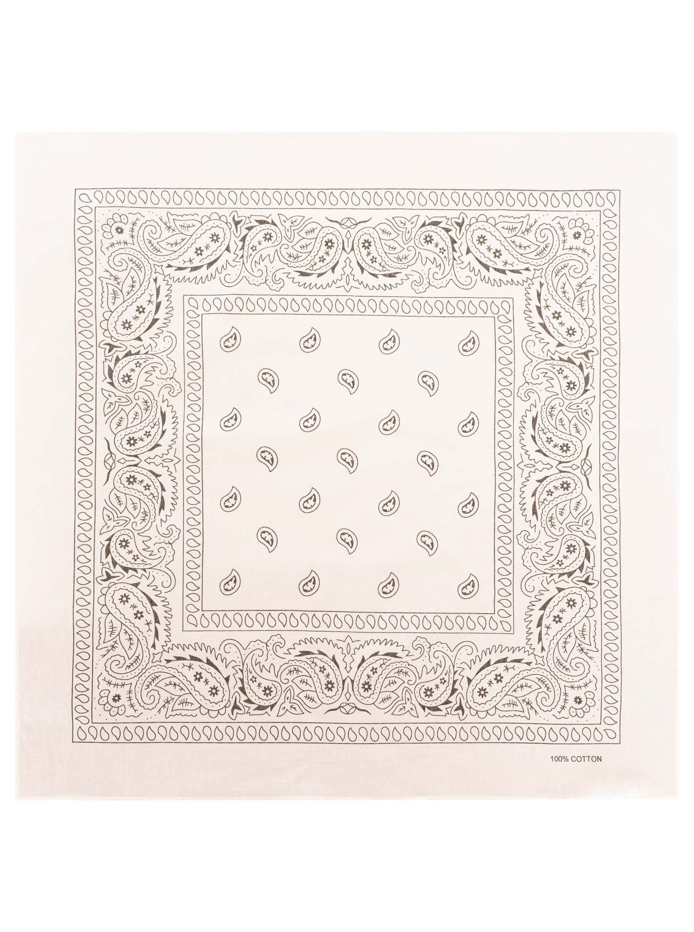 💕 Zwillingsherz Nickituch BW "Paisley" Weiß
