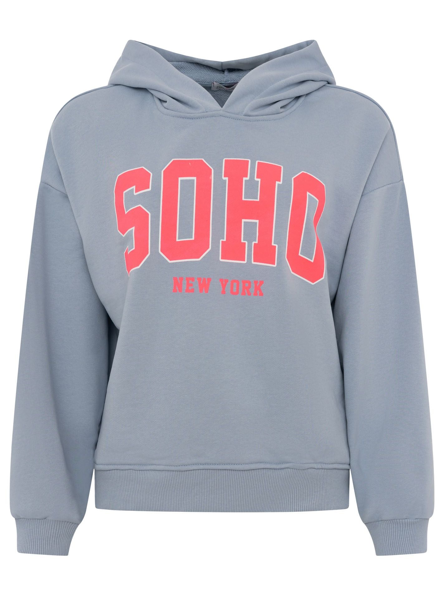 Zwillingsherz Hoodie "So" Blau